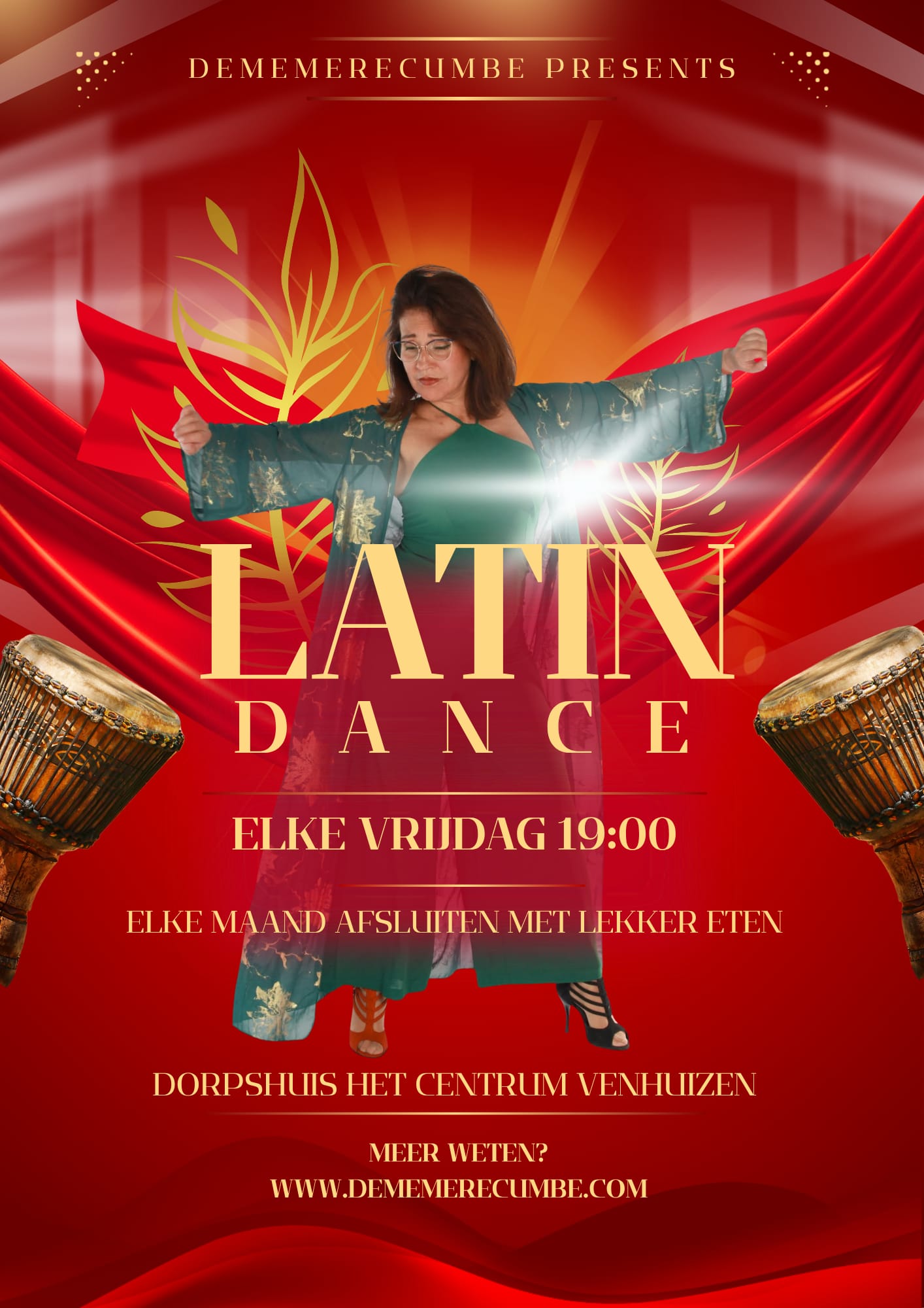 Latin Dance iedere vrijdag bij Deme Merecumbe in Dorpshuis Het Centrum Venhuizen